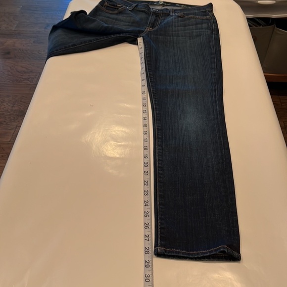 7 For All Mankind The Slim Cigarette Mid Rise Size 28 - Picture 7 of 16